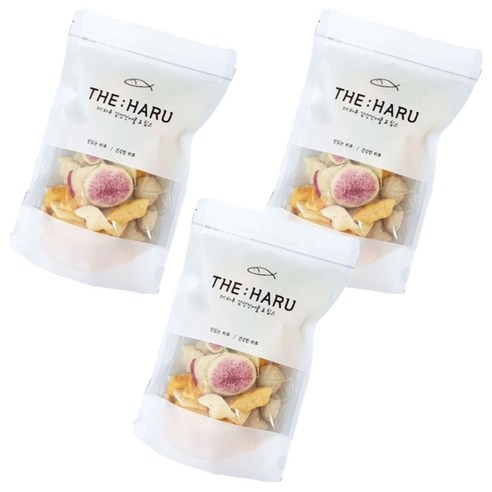 더하루칩스 과일칩믹스, 100g, 3개