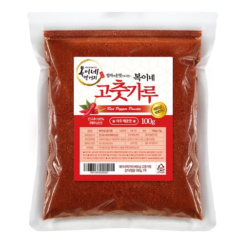 복이네먹거리 베트남고춧가루 김치 찜용, 100g, 1개