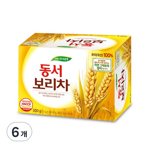 동서 보리차, 10g, 30개입, 6개