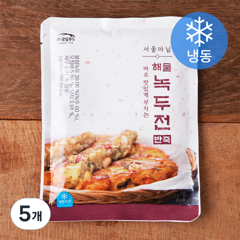 서울마님 해물 녹두전 반죽 (냉동), 250g, 5개