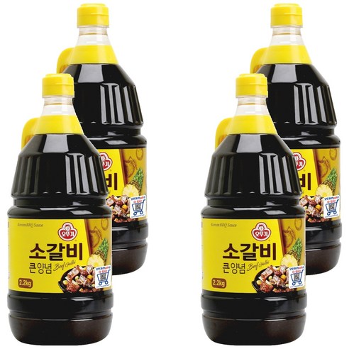 오뚜기 소갈비 큰양념, 2.1kg, 4개