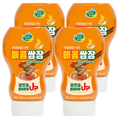 신송 매콤쌈장, 350g, 4개