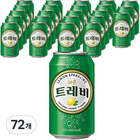 트레비 레몬 캔 탄산수, 355ml, 72개