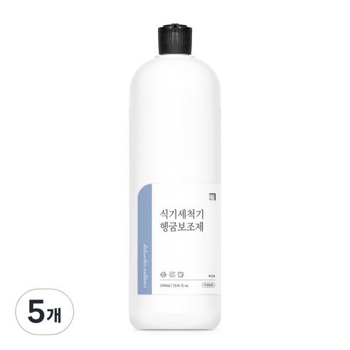살림백서 식기세척기 린스, 1000ml, 5개