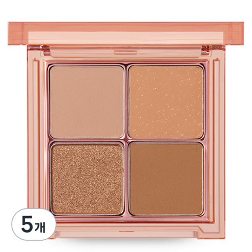 바닐라코 무드 온 아이 팔레트 7g, 01 멜로우 브라운, 5개