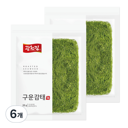 광천김 구운감태, 20g, 6개