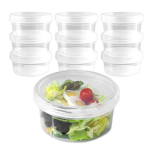 일상곳곳 다회용 스크류 밀폐용기, 10개, 4호(860ml)