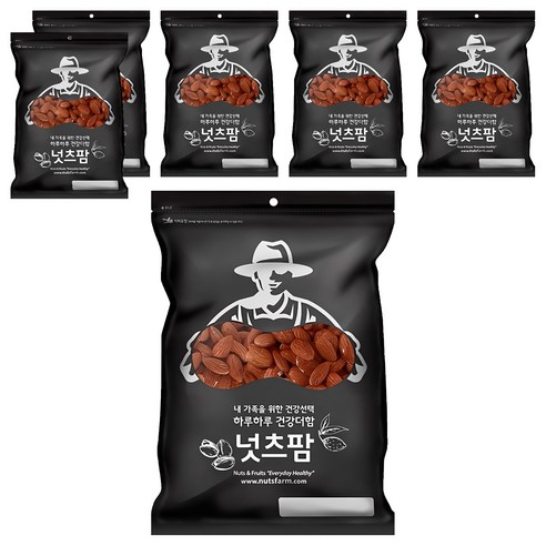 넛츠팜 구운 아몬드, 400g, 6개