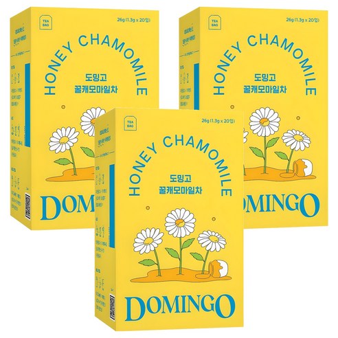 도밍고 꿀캐모마일차, 1.3g, 20개입, 3개
