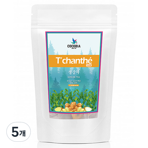티샹떼 삼각망 생강차, 1.5g, 25개입, 5개