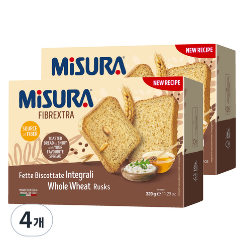 미주라 토스트 비스켓, 320g, 4개