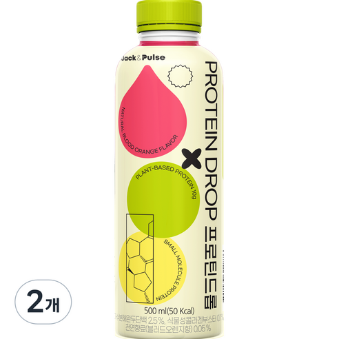 잭앤펄스 프로틴드롭, 2개, 500ml
