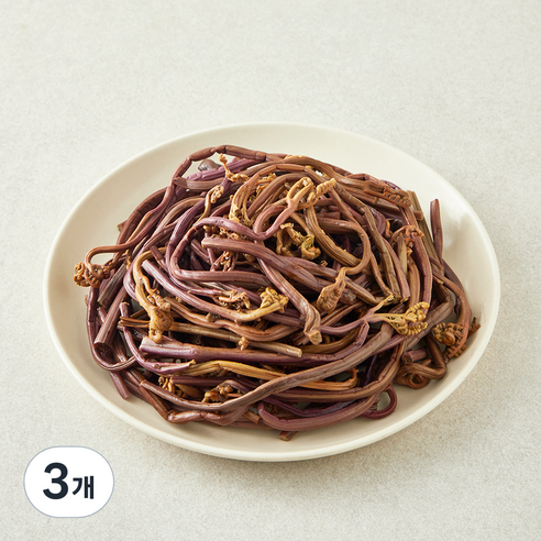 선별 데침고사리, 1kg, 3개