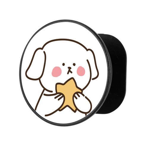 누아트 휴대폰 스마트톡, 별강아지 블랙, 1개