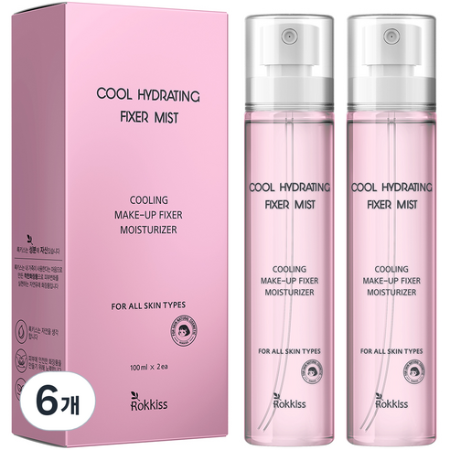 록키스 쿨 하이드레이팅 픽서 미스트, 6개, 100ml