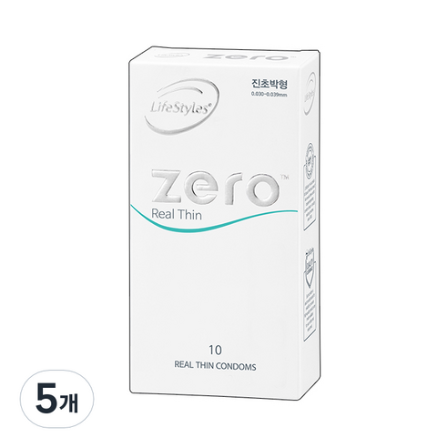 라이프스타일 안셀 제로리얼씬 콘돔, 10개입, 5개