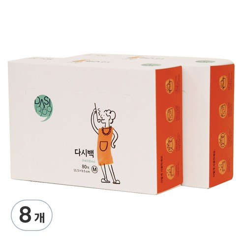 다시1369 다시백, 중(M), 80개입, 8개