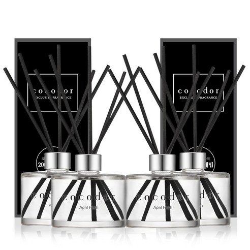 코코도르 디퓨저 200ml x 4p, 에이프릴프레쉬, 4개