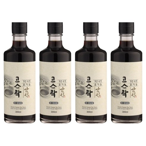 고스락 유기농 간장, 300ml, 4개