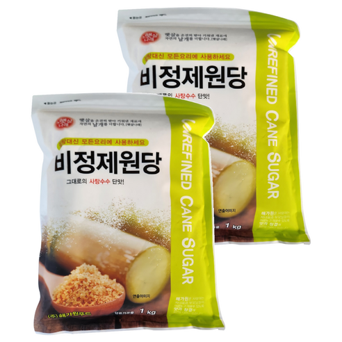 해가원 비정제원당, 1kg, 2개