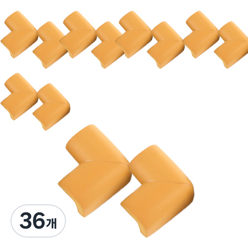 일반형 코너 보호대, 36개, 브라운