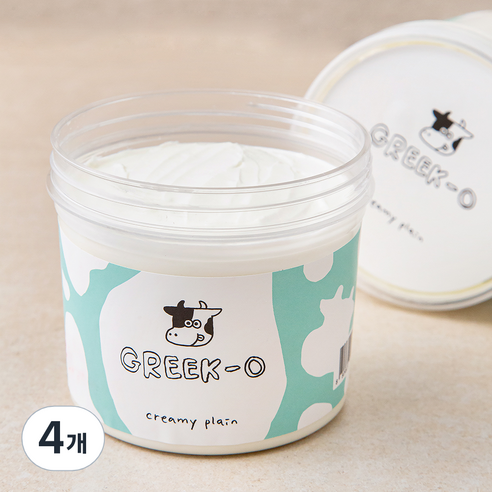 그릭오 그릭요거트 크리미 플레인, 320g, 4개