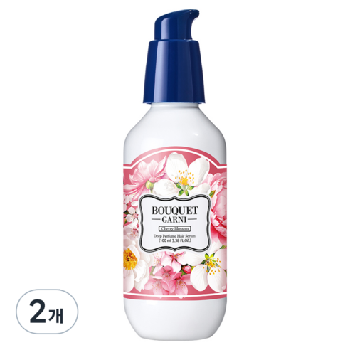 부케가르니 여성용 딥퍼퓸 헤어세럼 체리블라썸, 100ml, 2개
