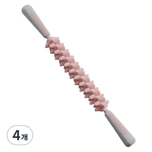 ADUNE 프리미엄 릴렉스 마사지 롤러 스틱, 4개, 핑크