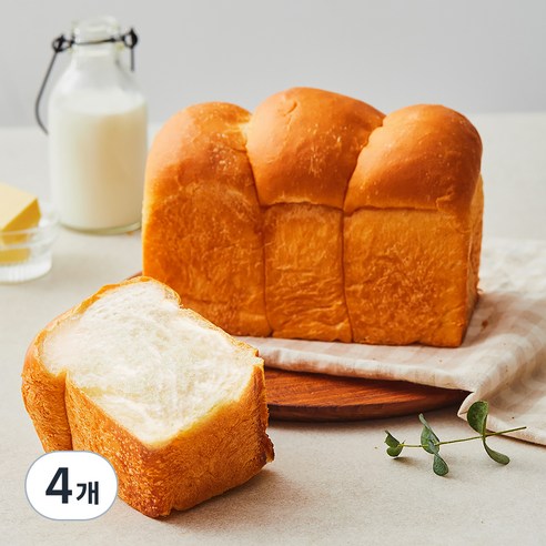 나폴레옹베이커리 우유듬뿍식빵, 215g, 1개입, 4개