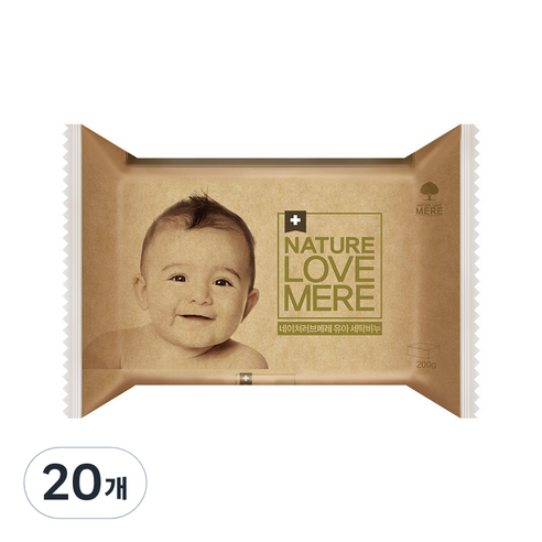 네이쳐러브메레 오리지널 유아 세탁비누 200g, 20개