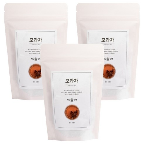 청년농원 저온가공 모과차 삼각티백, 50개입, 3개, 2g