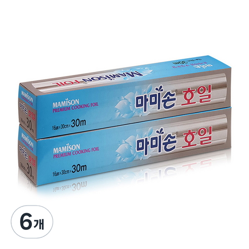 마미손 프리미엄 쿠킹호일 30cm x 30m, 6개