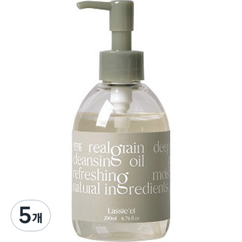 라씨엘르 곡물 클렌징 오일, 200ml, 5개