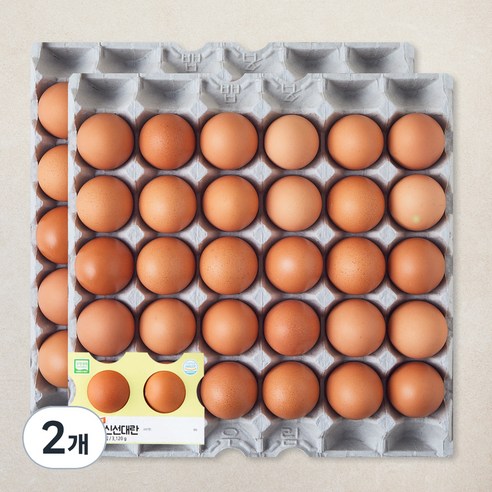 농협 무항생제 인증 신선 대란 3120g, 2개, 60구