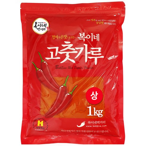 복이네먹거리 복이네 보통맛 소스용 상 고춧가루, 1kg, 1개