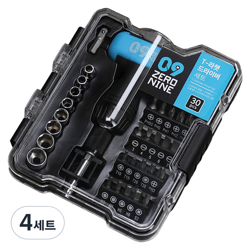 ZERONINE T라쳇 드라이버 세트, 4세트
