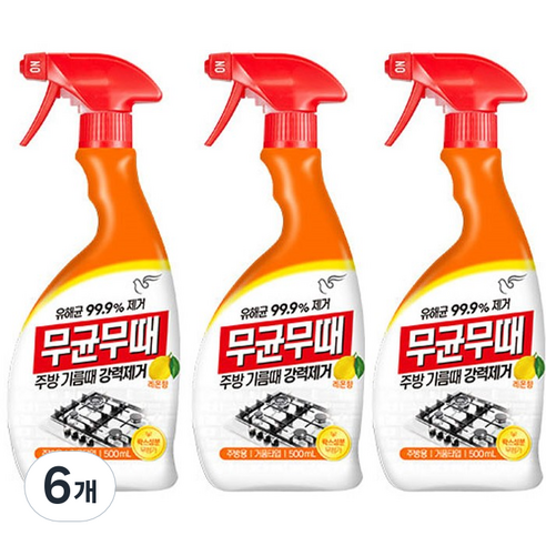 무균무때 주방용, 500ml, 6개