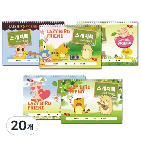 팬시토피아 캐릭터 스케치북 랜덤발송, 30매, 20개