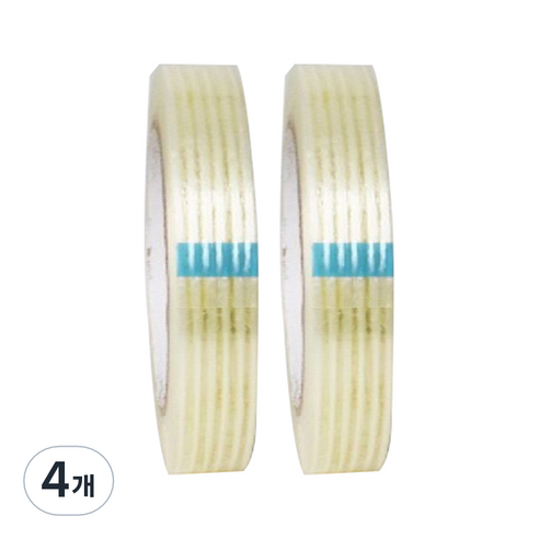 6 투명 유리섬유 스트라이프 테이프 3cm x 50m, 4개