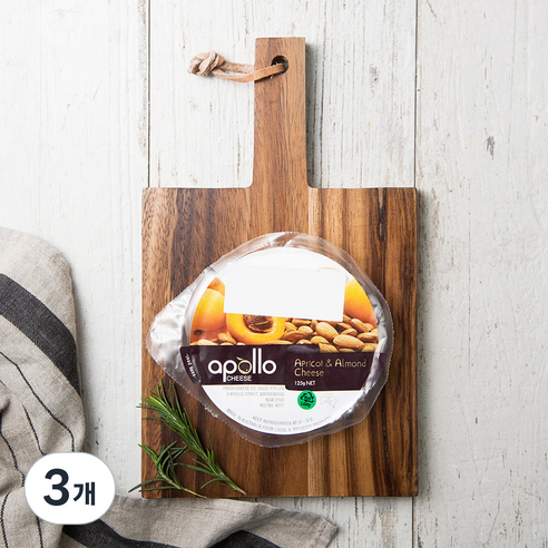 APOLLO 살구 앤 아몬드 치즈, 125g, 1개입, 3개