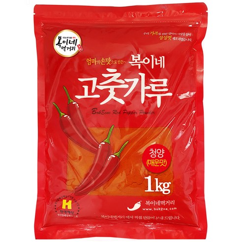 복이네먹거리 중국산 청양고추가루(매운맛) 떡볶이/소스용, 2.5kg, 1개