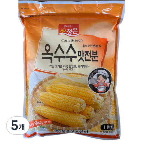 청은 옥수수맛전분, 1kg, 5개