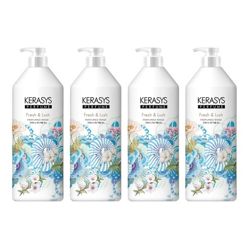 케라시스 프레쉬 앤 러쉬 퍼퓸 린스, 1L, 4개