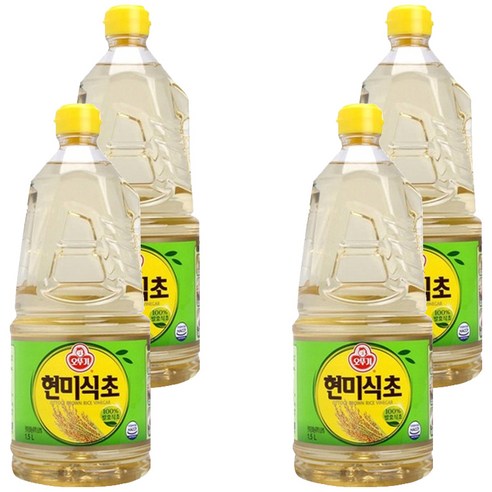 오뚜기 현미식초, 1.5L, 4개