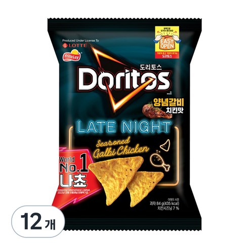 도리토스 양념갈비치킨맛, 84g, 12개