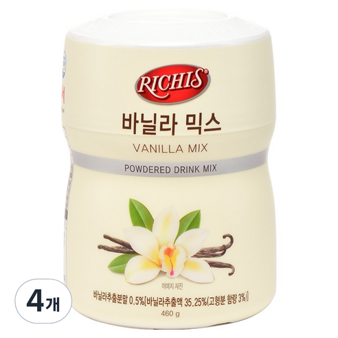리치스 바닐라 믹스, 460g, 4개, 1개입