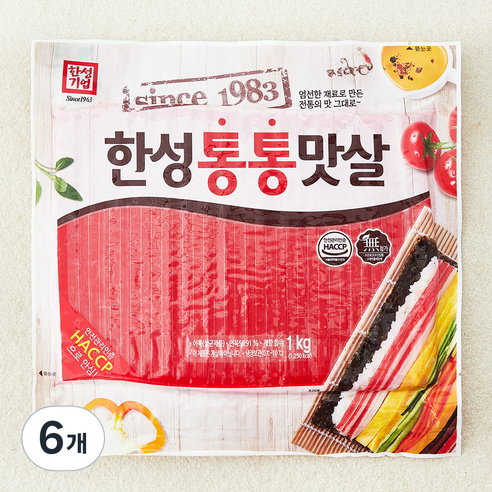 한성기업 한성통통맛살, 1kg, 6개
