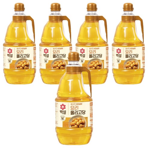 백설 요리 올리고당, 2.45kg, 5개