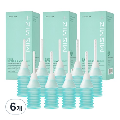 미스미즈 이너 리프레싱 워시 베이직 여성청결제 3개입, 150g, 6개