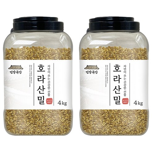 건강곡간 호라산밀 통, 4kg, 2개